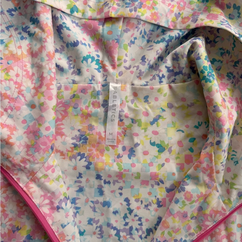 Fabletics Floral Multicolor Pullover Lightweight … - image 5